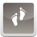 Progress Button with feet